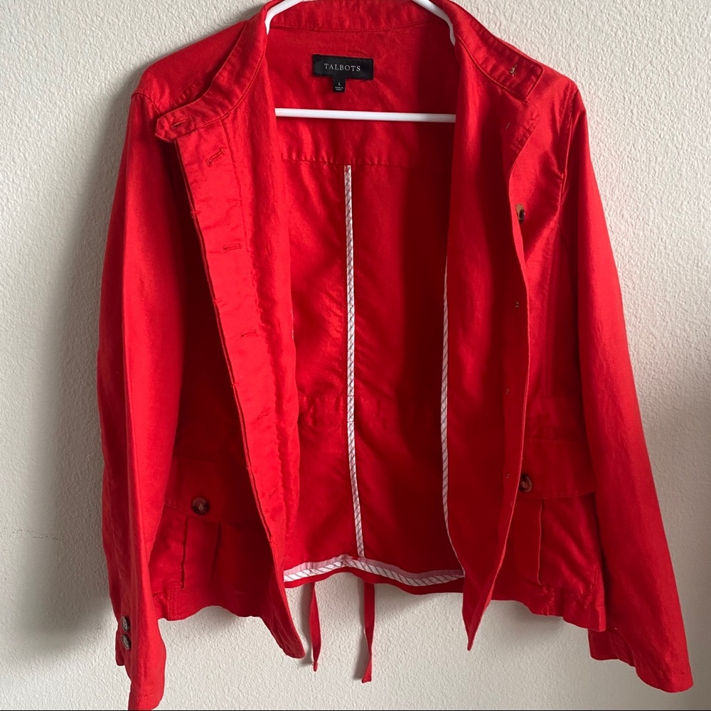 🧡Like New🧡 Talbots Linen Jacket - Picture 3 of 7
